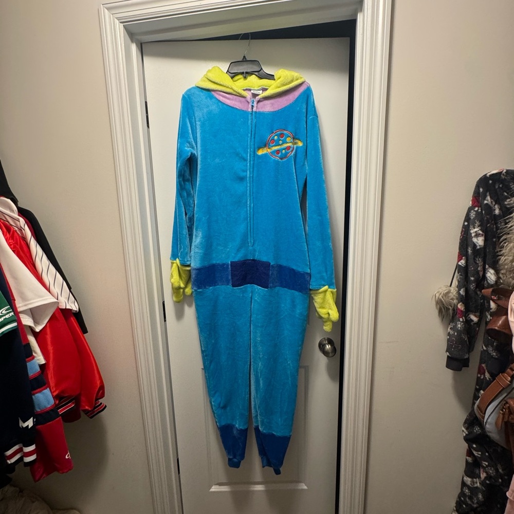Blue and Yellow Kids One Piece Pajama